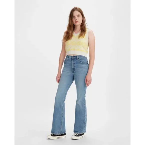 Levi's Premium Denim “70’s High Flare” Jeans size 26/2 - Picture 2 of 15